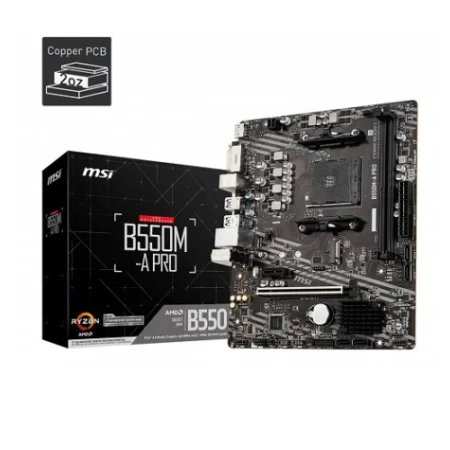 MSI B550M-A PRO DDR4 AMD AM4 Micro ATX Motherboard (1)