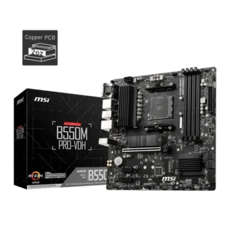 MSI B550M Pro-VDH AMD AM4 DDR4 Micro-ATX Motherboard (1)